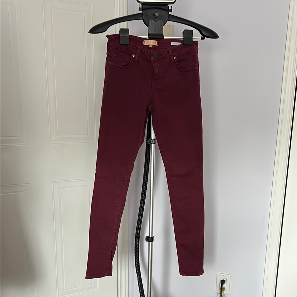 Sanctuary Women's Skinny Pants - Burgundy